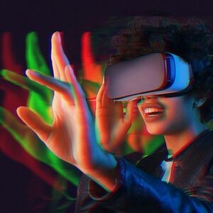 Mulher usa óculos de realidade virtualQuadrado.jpg